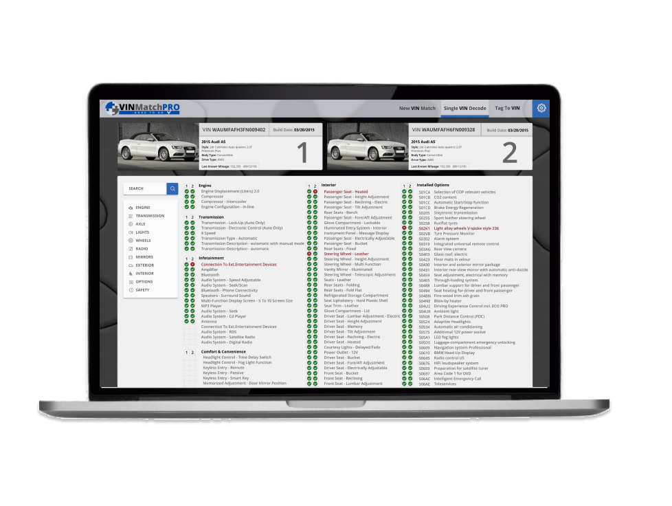 VIN Match Pro Dashboard